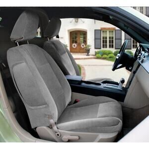 Velour Seat Cover for 2020-2025 Hyundai Sonata (Front Seats) Gray by COVERKING